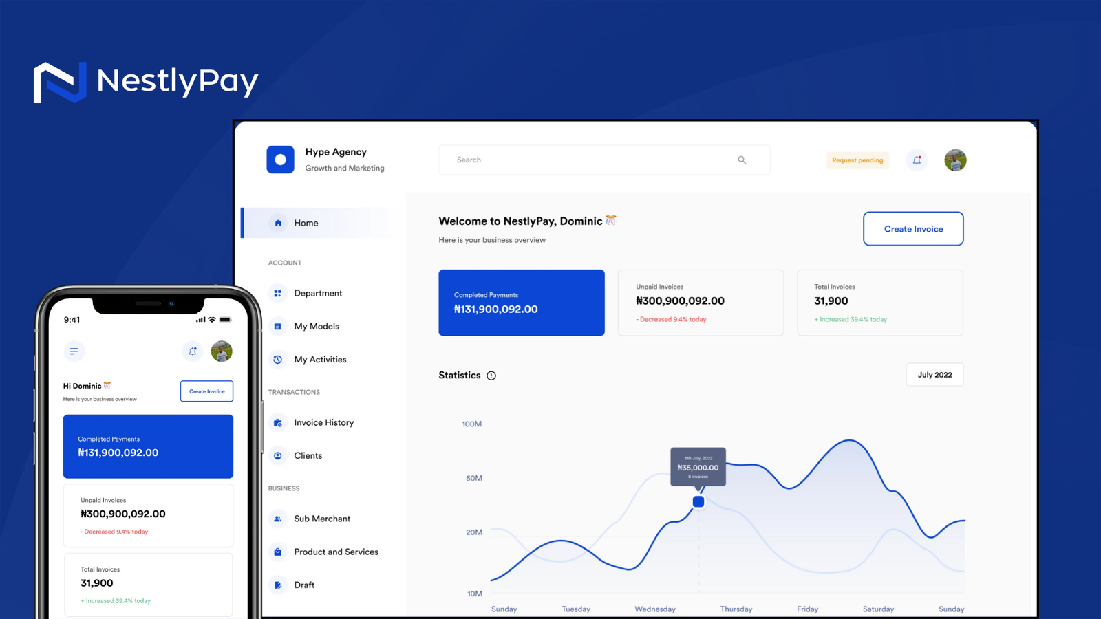 NestlePay Dashboard